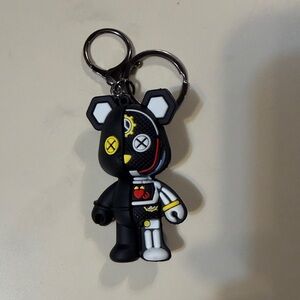 Black and White Bear Keychain